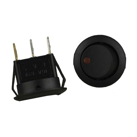 Install Bay Rocker Switch Round Orange LED IBRRSO